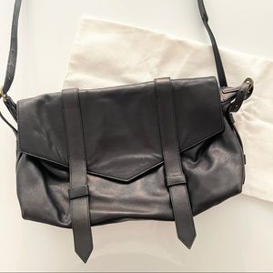 Aritzia Wilfred Leather Bag Black